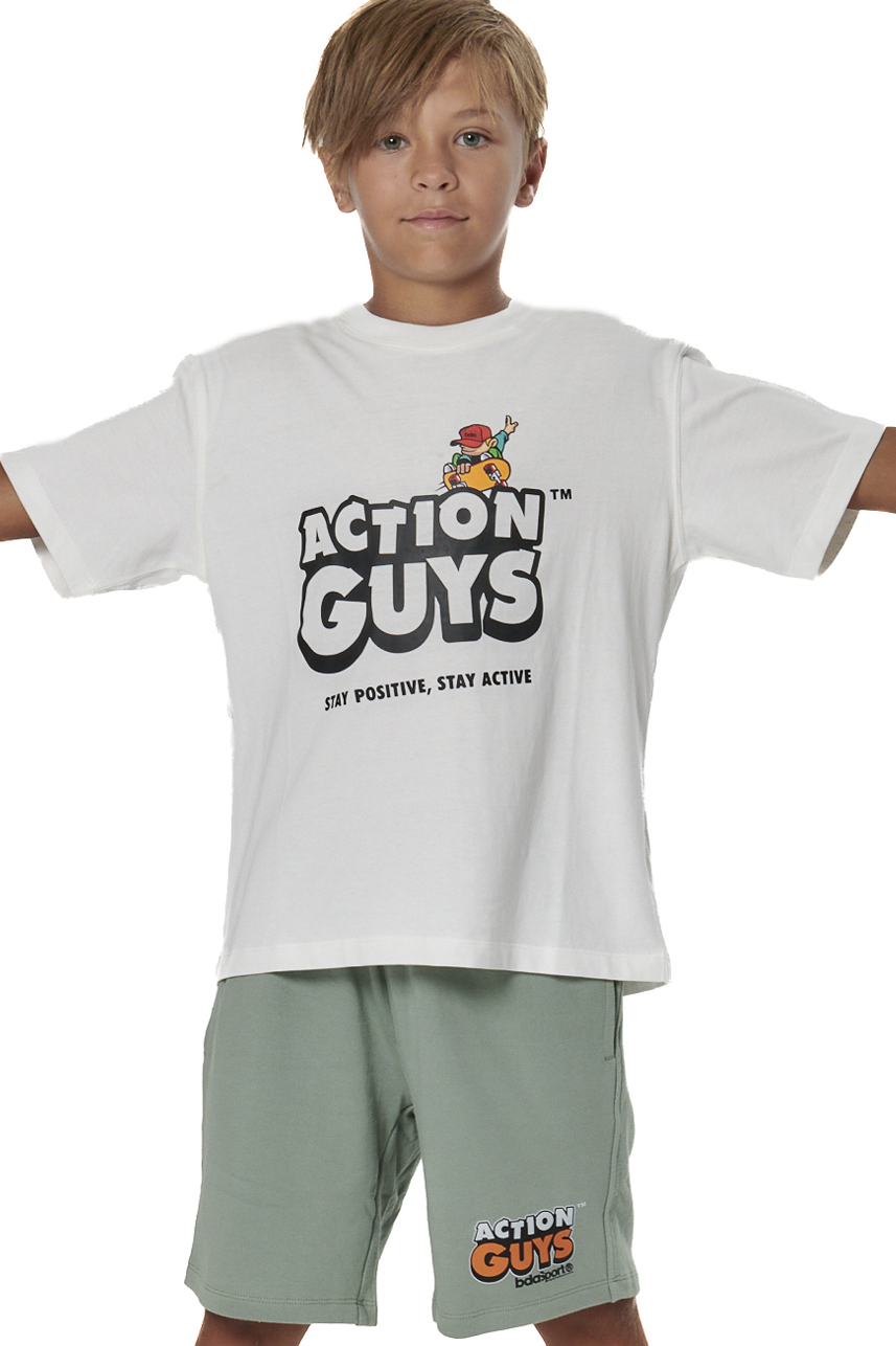 ΠΑΙΔΙΚΟ T-SHIRT ΓΙΑ ΑΓΟΡΙΑ Body Action 054604-01-WHITE ALYSSUM