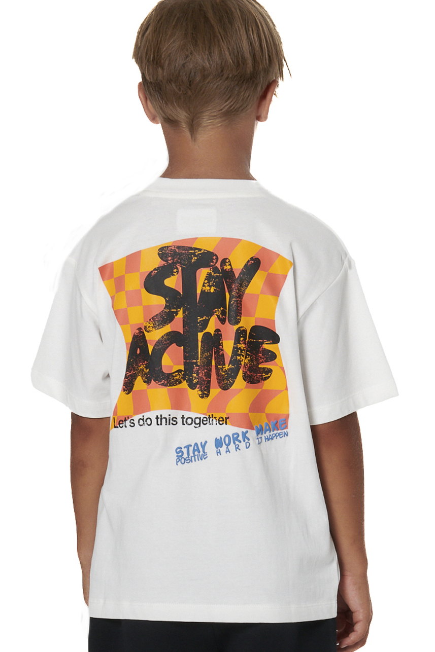ΠΑΙΔΙΚΟ T-SHIRT ΓΙΑ ΑΓΟΡΙΑ Body Action 054605-01-WHITE ALYSSUM