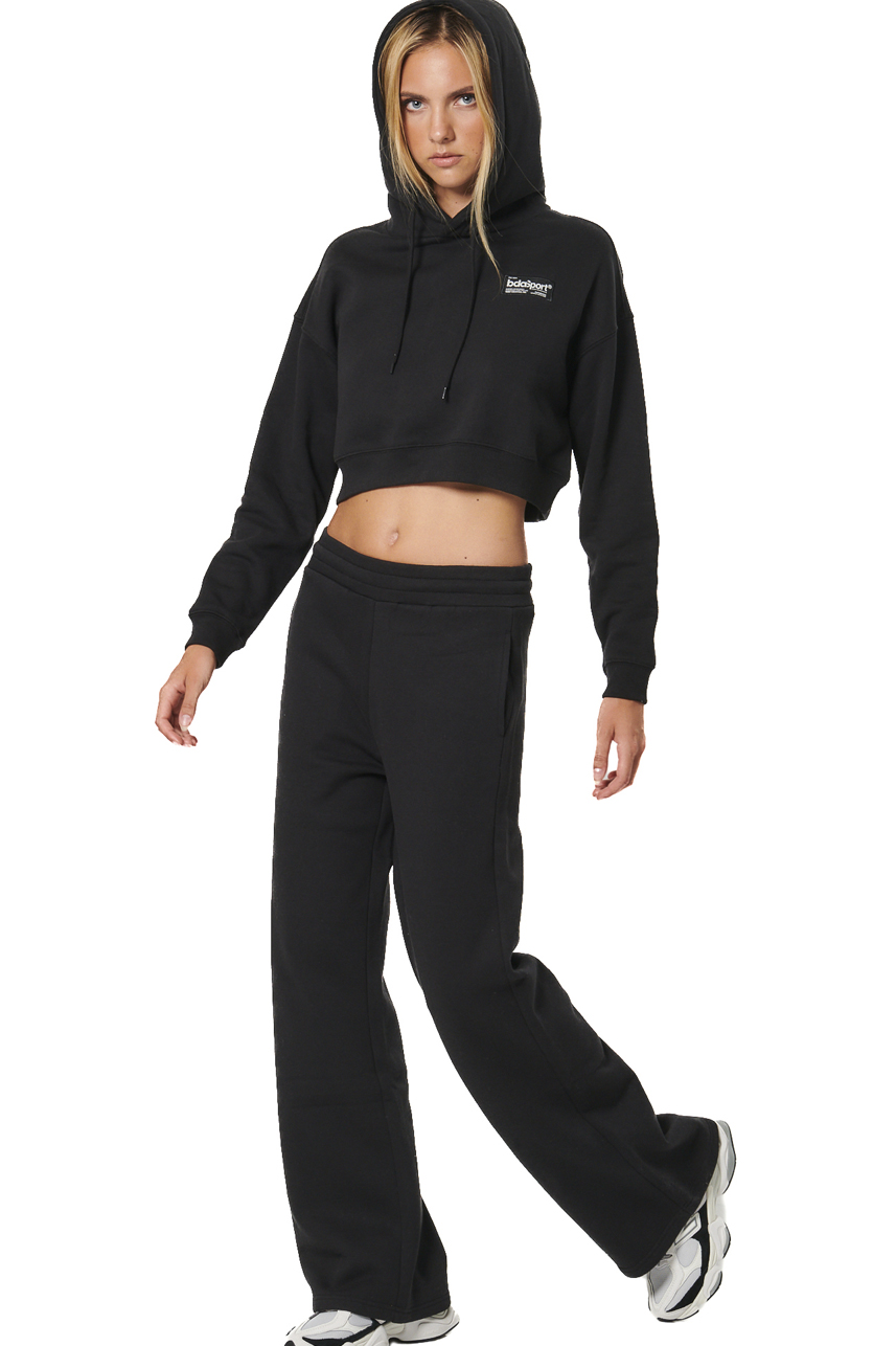 ΓΥΝΑΙΚΕΙΟ CROPPED ΦΟΥΤΕΡ ΜΕ ΚΟΥΚΟΥΛΑ Body Action 061524-01-BLACK