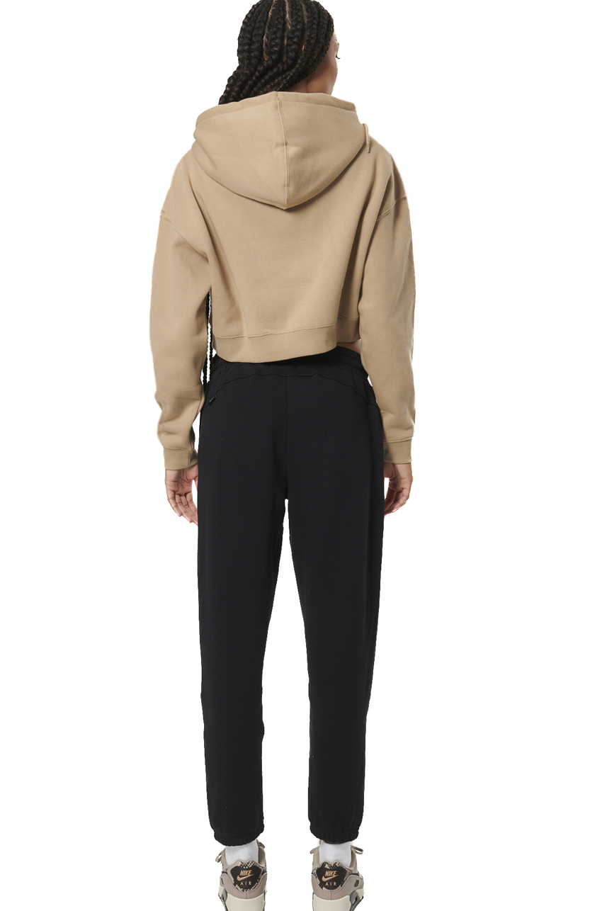 ΓΥΝΑΙΚΕΙΟ CROPPED ΦΟΥΤΕΡ ΜΕ ΚΟΥΚΟΥΛΑ Body Action 061524-01-TEAK BEIGE
