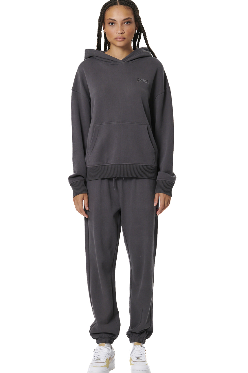 ΓΥΝΑΙΚΕΙΟ ΦΟΥΤΕΡ ΜΕ ΚΟΥΚΟΥΛΑ Body Action 061525-01-PINSTRIPE GREY