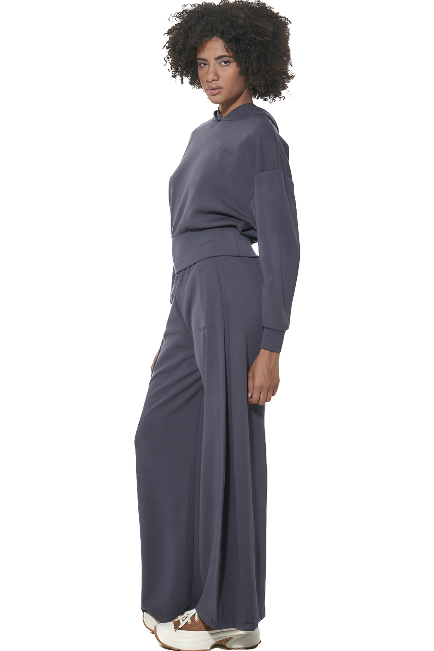 ΓΥΝΑΙΚΕΙΟ CROP MODAL ΦΟΥΤΕΡ ΜΕ ΚΟΥΚΟΥΛΑ Body Action 061622-01-EBONY BLUE