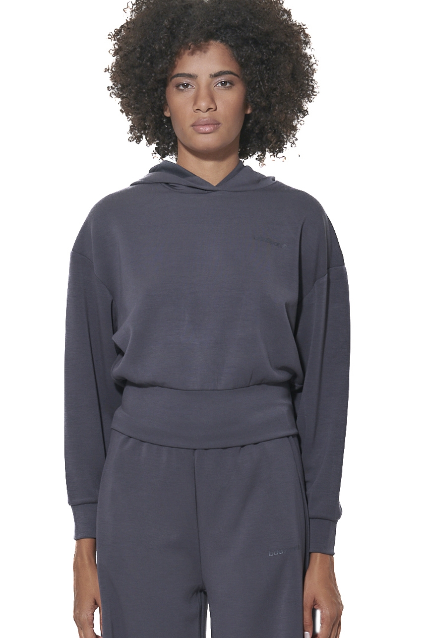 ΓΥΝΑΙΚΕΙΟ CROP MODAL ΦΟΥΤΕΡ ΜΕ ΚΟΥΚΟΥΛΑ Body Action 061622-01-EBONY BLUE