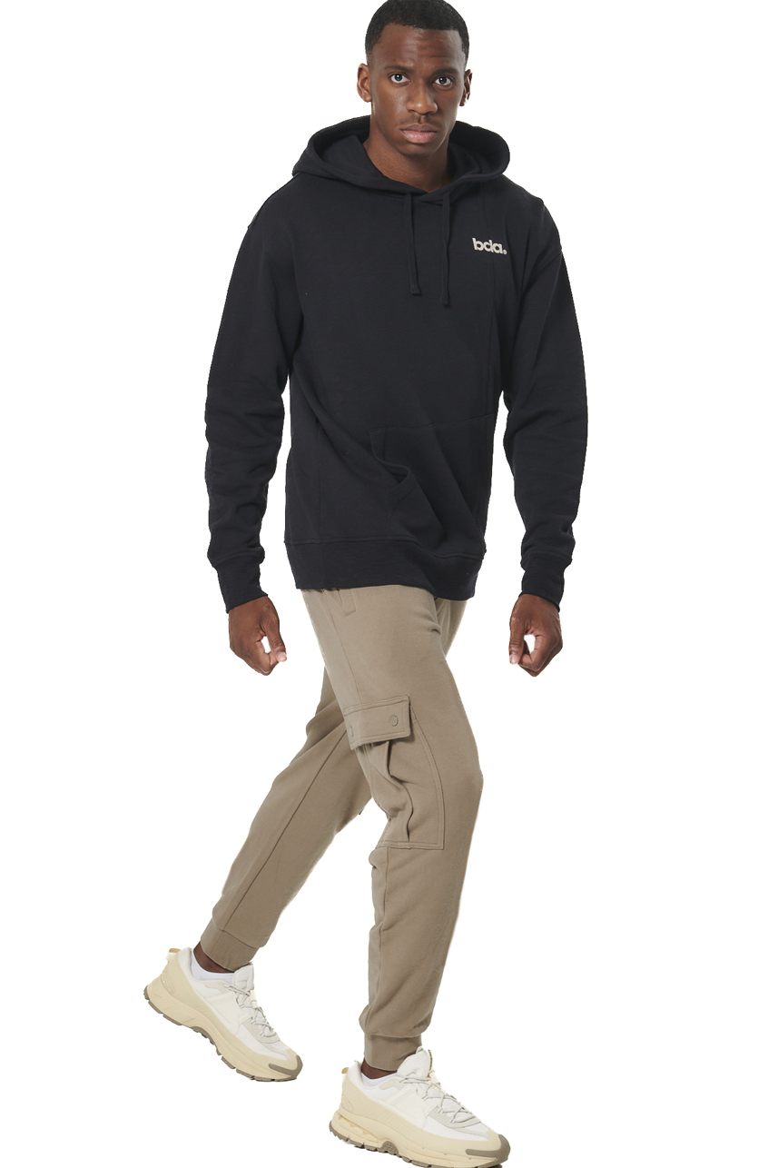 ΑΝΔΡΙΚΟ FLEECE ΦΟΥΤΕΡ ΜΕ ΚΟΥΚΟΥΛΑ Body Action 063513-01-BLACK