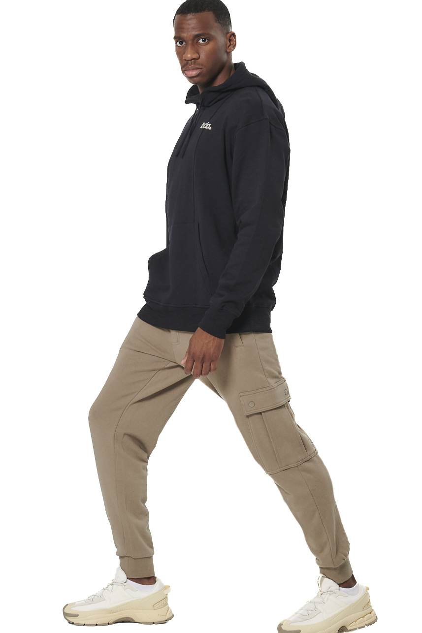 ΑΝΔΡΙΚΟ FLEECE ΦΟΥΤΕΡ ΜΕ ΚΟΥΚΟΥΛΑ Body Action 063513-01-BLACK