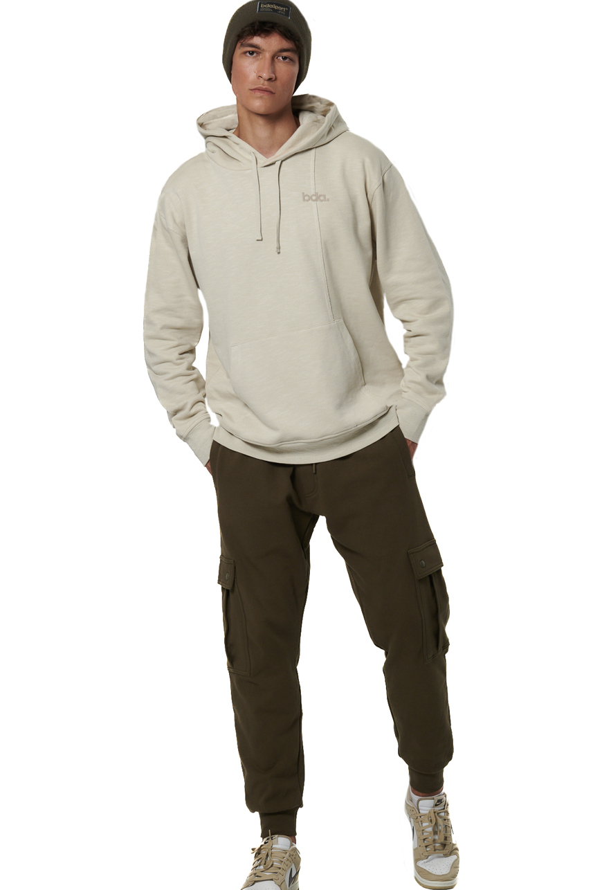 ΑΝΔΡΙΚΟ FLEECE ΦΟΥΤΕΡ ΜΕ ΚΟΥΚΟΥΛΑ Body Action 063513-01-MOONSTRUCK GREY