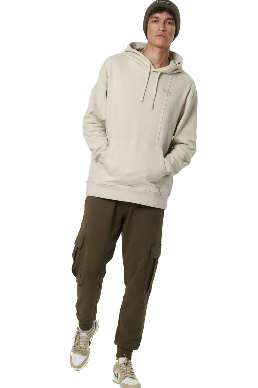 ΑΝΔΡΙΚΟ FLEECE ΦΟΥΤΕΡ ΜΕ ΚΟΥΚΟΥΛΑ Body Action 063513-01-MOONSTRUCK GREY