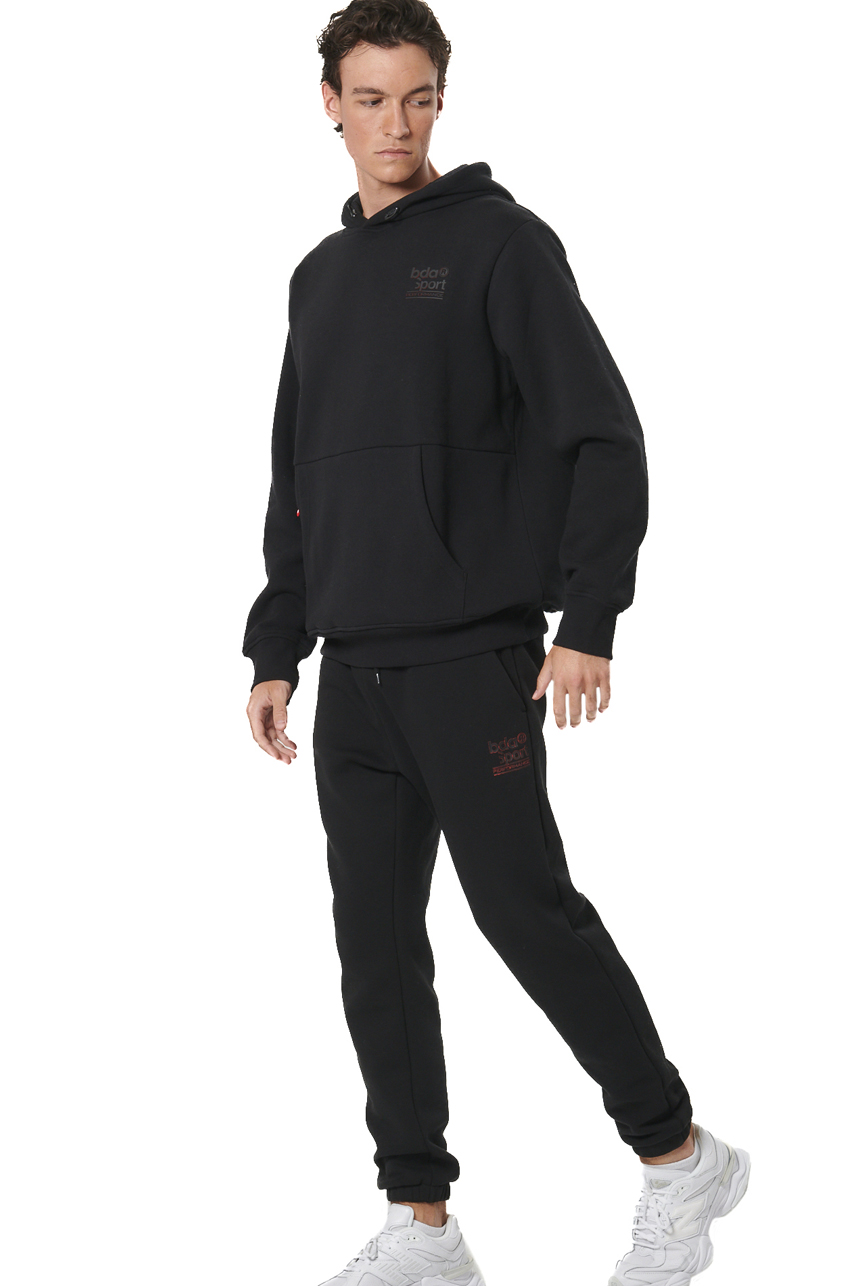 ΑΝΔΡΙΚΟ FLEECE ΦΟΥΤΕΡ ΜΕ ΚΟΥΚΟΥΛΑ  Body Action 063514-01-BLACK