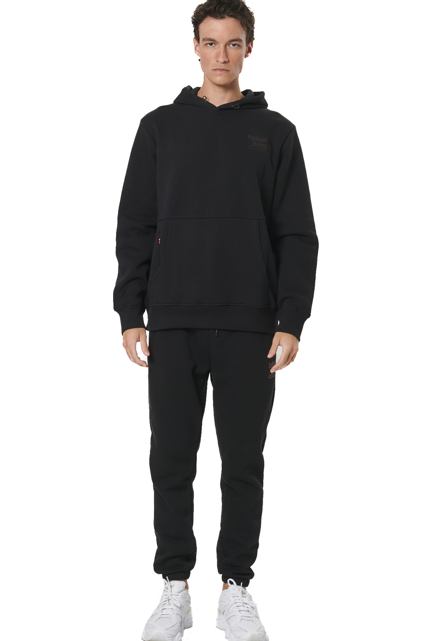 ΑΝΔΡΙΚΟ FLEECE ΦΟΥΤΕΡ ΜΕ ΚΟΥΚΟΥΛΑ  Body Action 063514-01-BLACK
