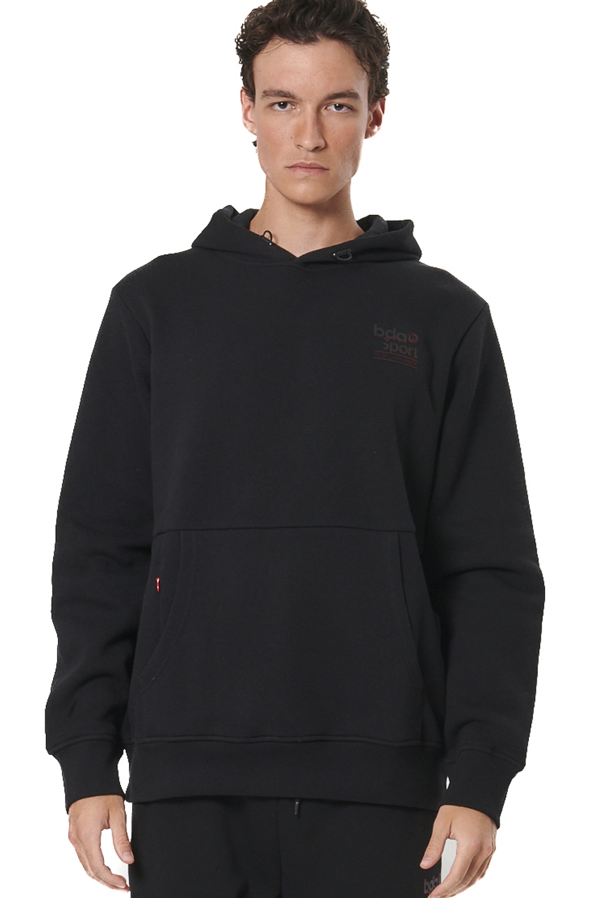 ΑΝΔΡΙΚΟ FLEECE ΦΟΥΤΕΡ ΜΕ ΚΟΥΚΟΥΛΑ  Body Action 063514-01-BLACK