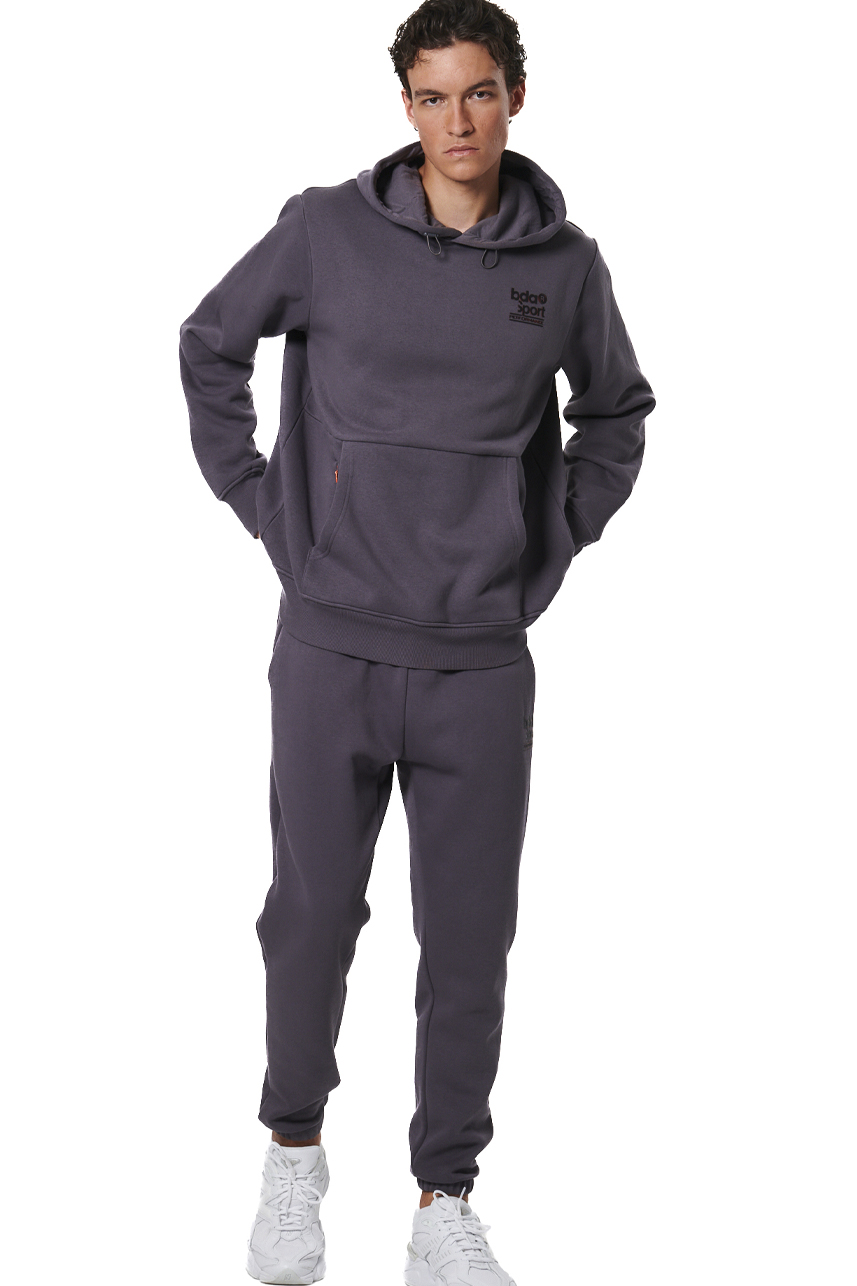 ΑΝΔΡΙΚΟ FLEECE ΦΟΥΤΕΡ ΜΕ ΚΟΥΚΟΥΛΑ  Body Action 063514-01-BOULEVARD GREY
