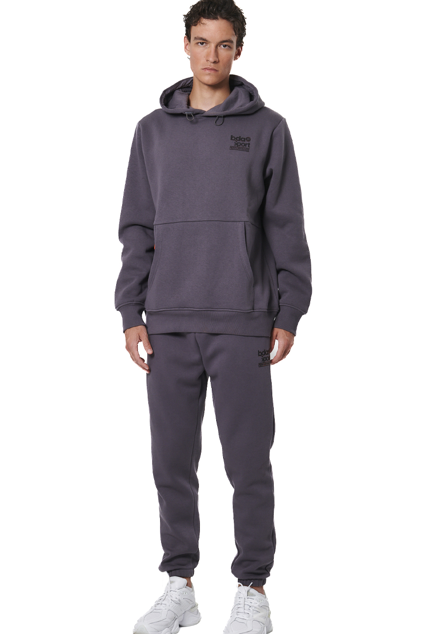 ΑΝΔΡΙΚΟ FLEECE ΦΟΥΤΕΡ ΜΕ ΚΟΥΚΟΥΛΑ  Body Action 063514-01-BOULEVARD GREY