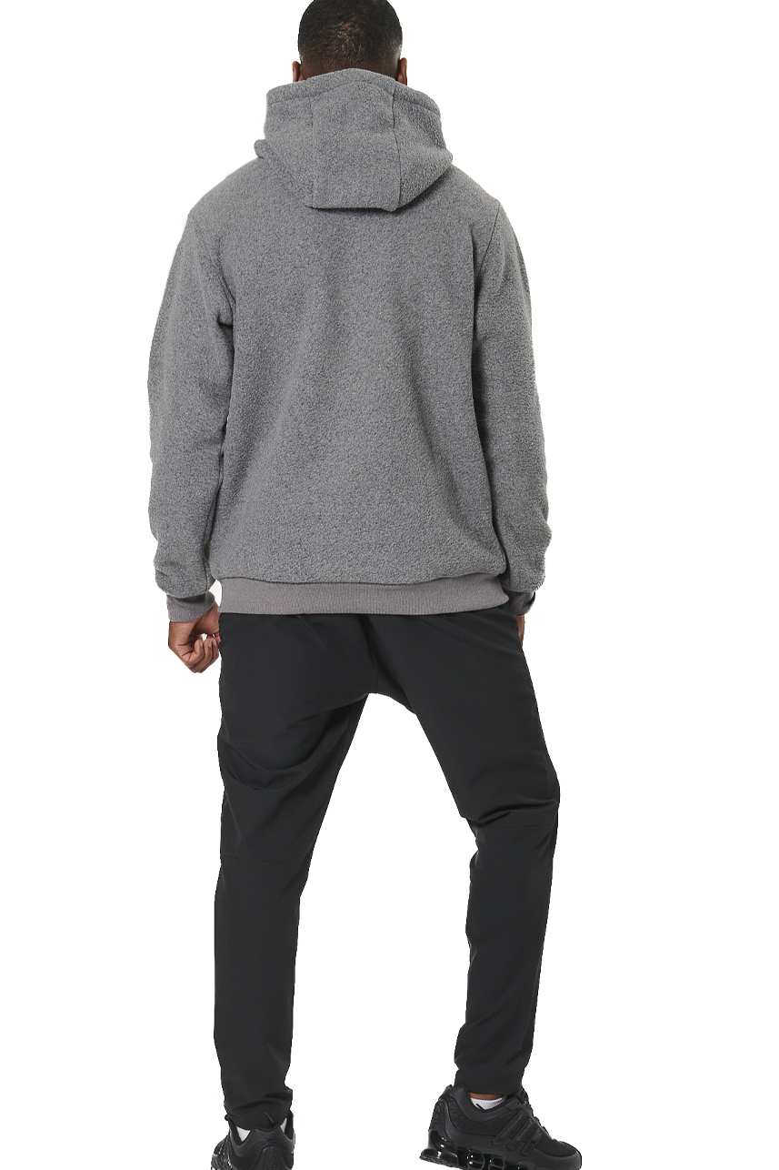 ΑΝΔΡΙΚΟ SHERPA ΦΟΥΤΕΡ ΜΕ ΚΟΥΚΟΥΛΑ Body Action 063516-01-PEARL GREY