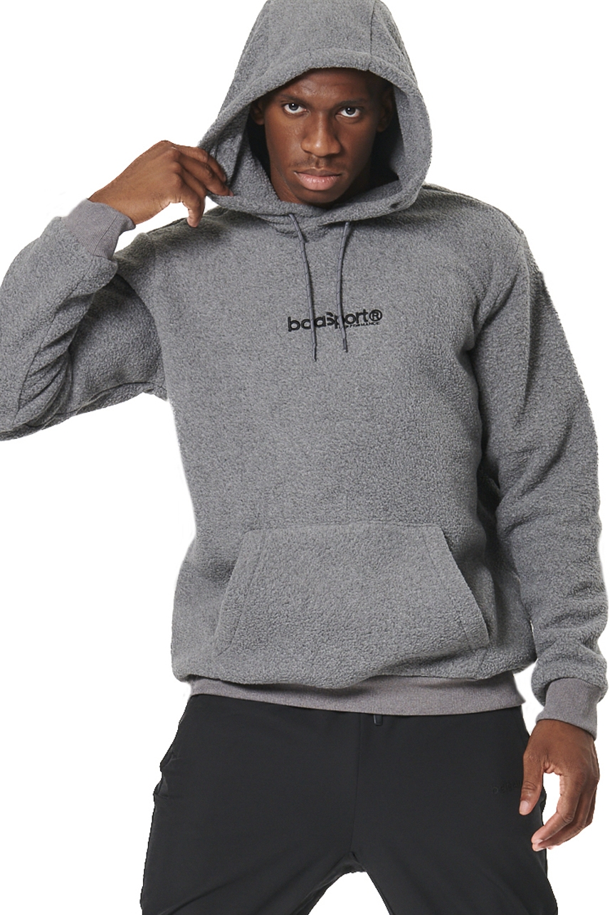 ΑΝΔΡΙΚΟ SHERPA ΦΟΥΤΕΡ ΜΕ ΚΟΥΚΟΥΛΑ Body Action 063516-01-PEARL GREY