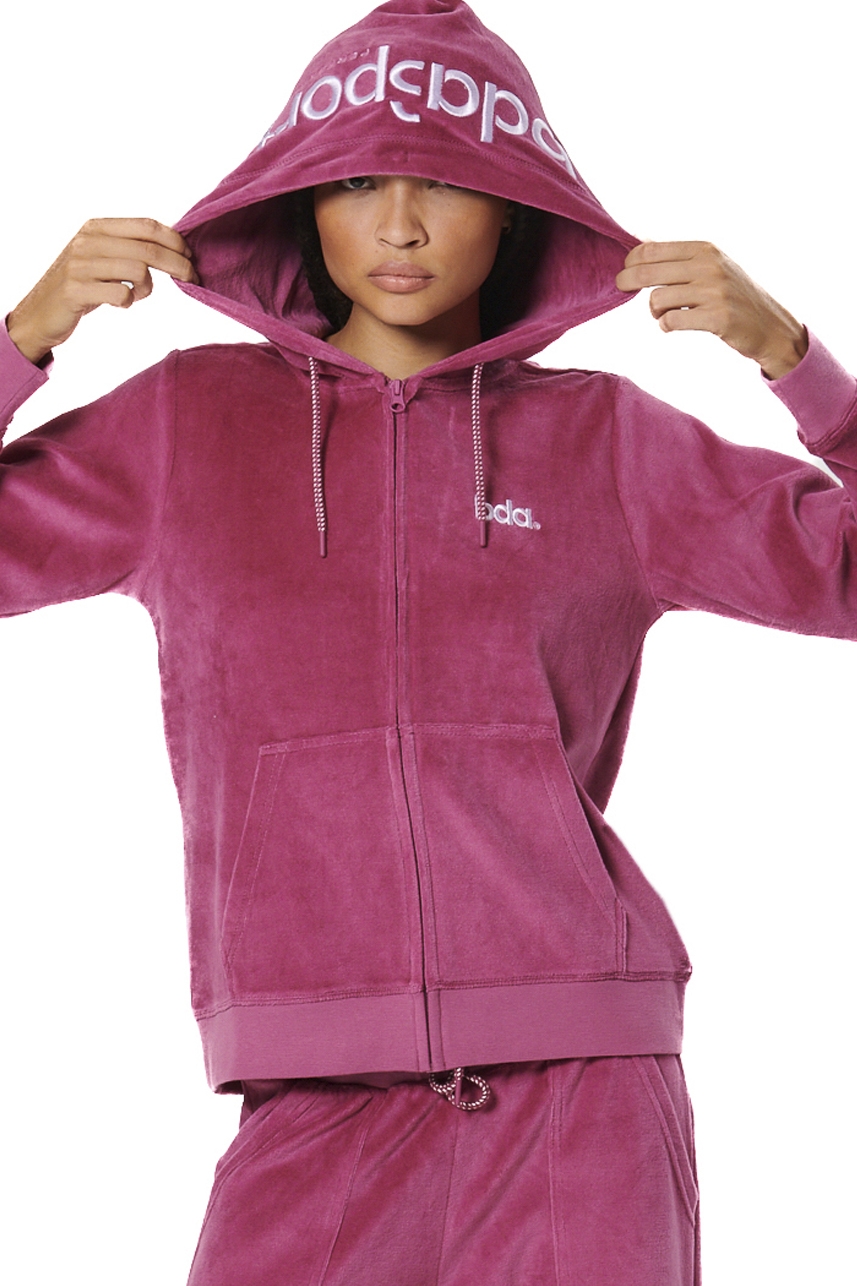 ΓΥΝΑΙΚΕΙΑ ΒΕΛΟΥΤΕ ΖΑΚΕΤΑ Body Action 071518-01-MAGENTA QUARTZ