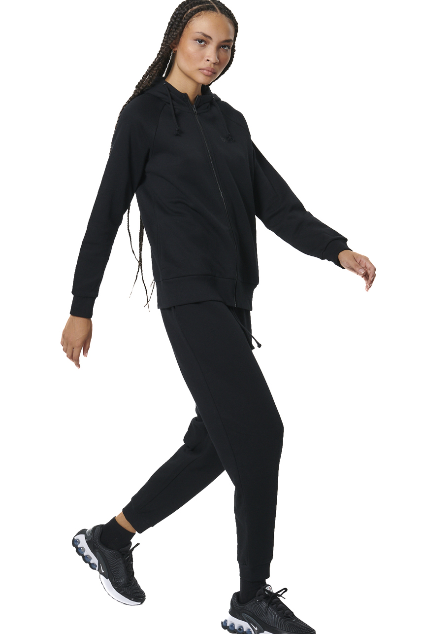 ΓΥΝΑΙΚΕΙΑ FLEECE ΖΑΚΕΤΑ ΜΕ ΚΟΥΚΟΥΛΑ  Body Action 071520-01-BLACK