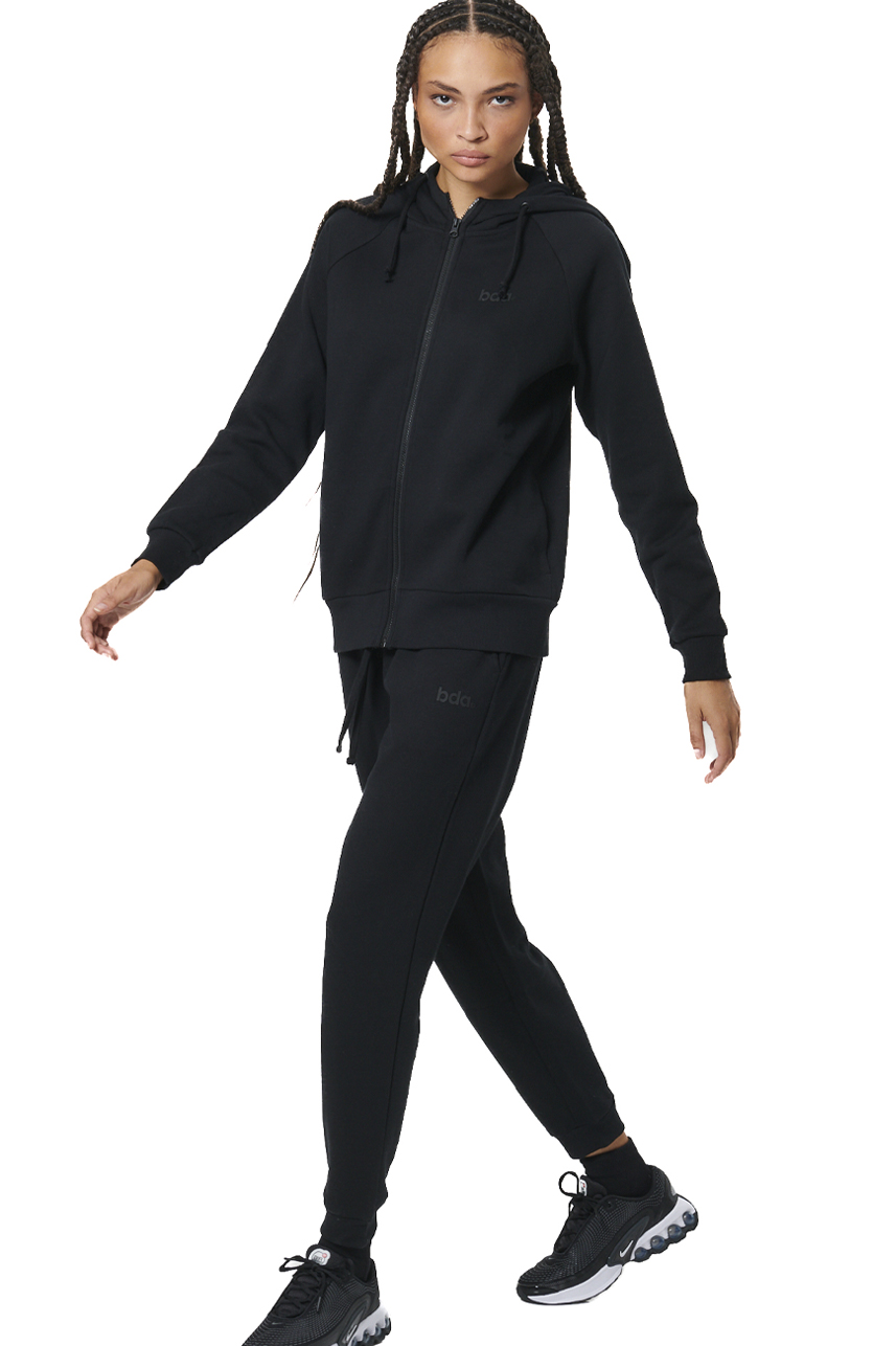 ΓΥΝΑΙΚΕΙΑ FLEECE ΖΑΚΕΤΑ ΜΕ ΚΟΥΚΟΥΛΑ  Body Action 071520-01-BLACK
