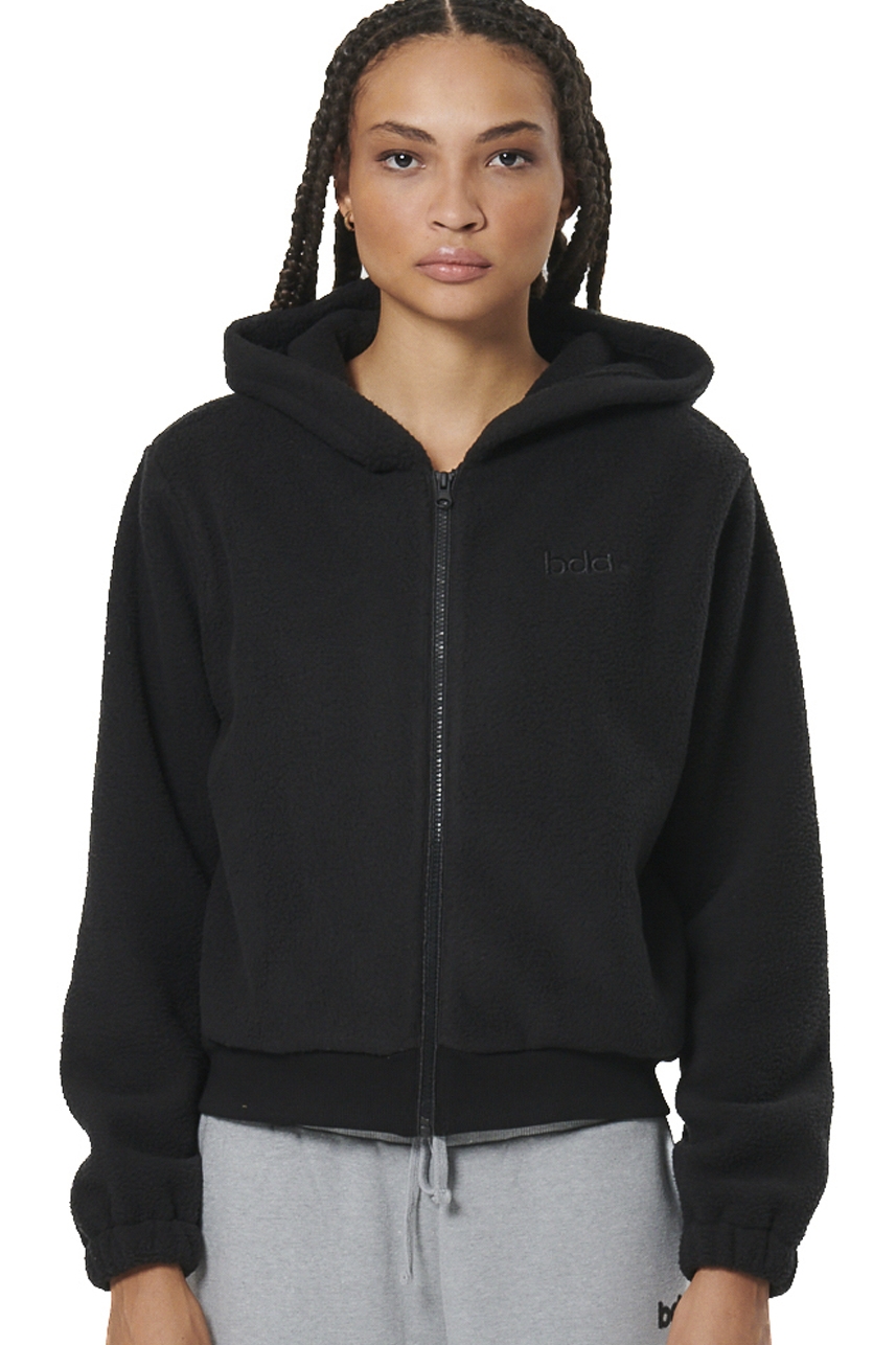 ΓΥΝΑΙΚΕΙΑ SHERPA ΖΑΚΕΤΑ ΜΕ ΚΟΥΚΟΥΛΑ Body Action 071523-01-BLACK