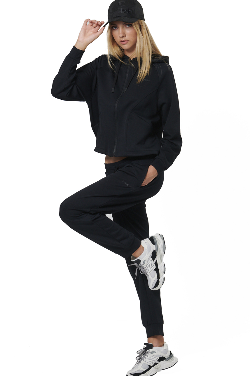 ΓΥΝΑΙΚΕΙΑ MODAL ΖΑΚΕΤΑ ΜΕ ΚΟΥΚΟΥΛΑ Body Action 071524-01-BLACK