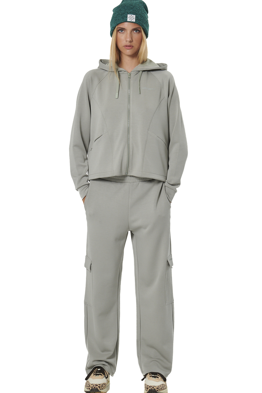 ΓΥΝΑΙΚΕΙΑ MODAL ΖΑΚΕΤΑ ΜΕ ΚΟΥΚΟΥΛΑ Body Action 071524-01-FOG GREEN