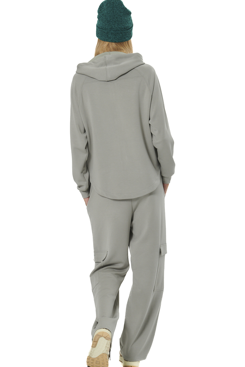 ΓΥΝΑΙΚΕΙΑ MODAL ΖΑΚΕΤΑ ΜΕ ΚΟΥΚΟΥΛΑ Body Action 071524-01-FOG GREEN