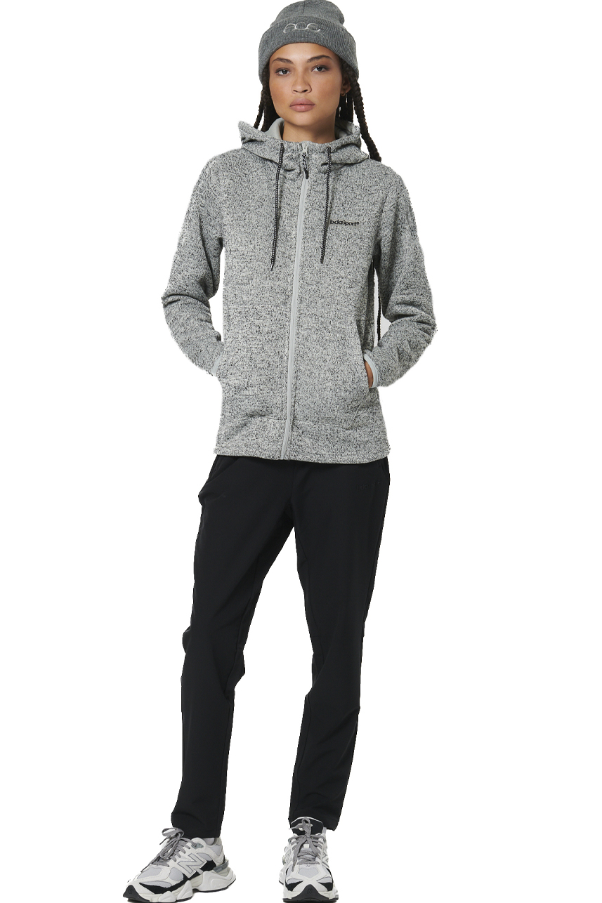 ΓΥΝΑΙΚΕΙΑ KNIT FLEECE ΖΑΚΕΤΑ  Body Action 071526-01-CHALK GREY HEATHER