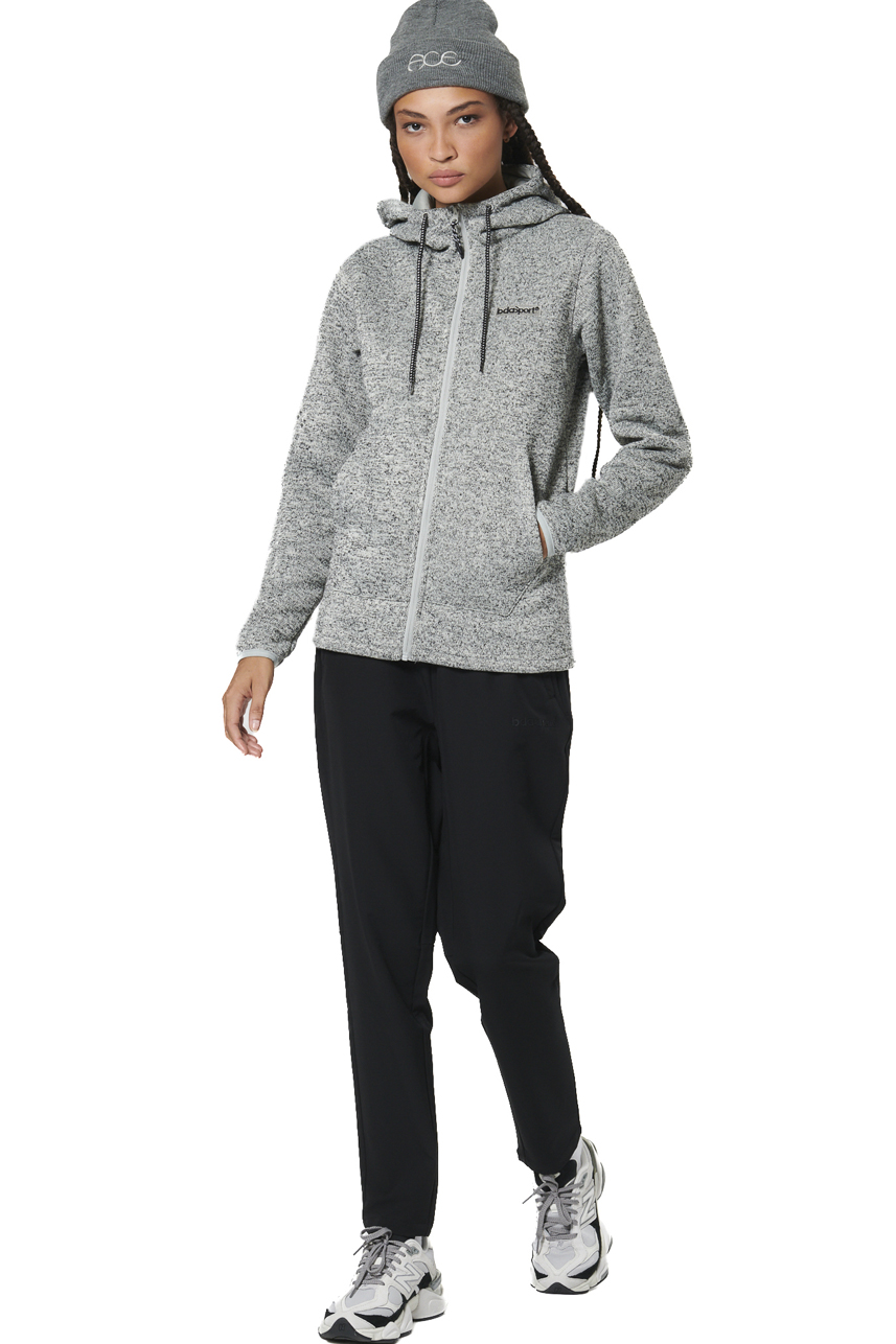 ΓΥΝΑΙΚΕΙΑ KNIT FLEECE ΖΑΚΕΤΑ  Body Action 071526-01-CHALK GREY HEATHER