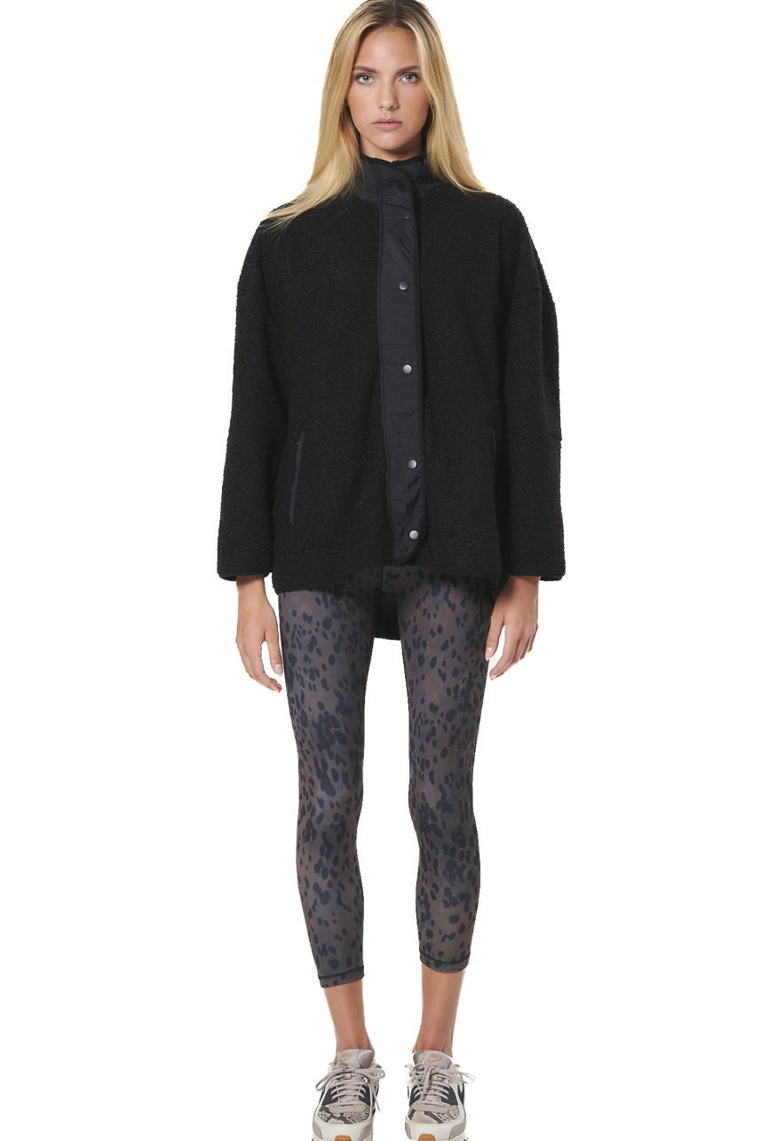 ΓΥΝΑΙΚΕΙΑ OVERSIZED BOUCLE-FLEECE ΖΑΚΕΤΑ Body Action 071530-01-BLACK