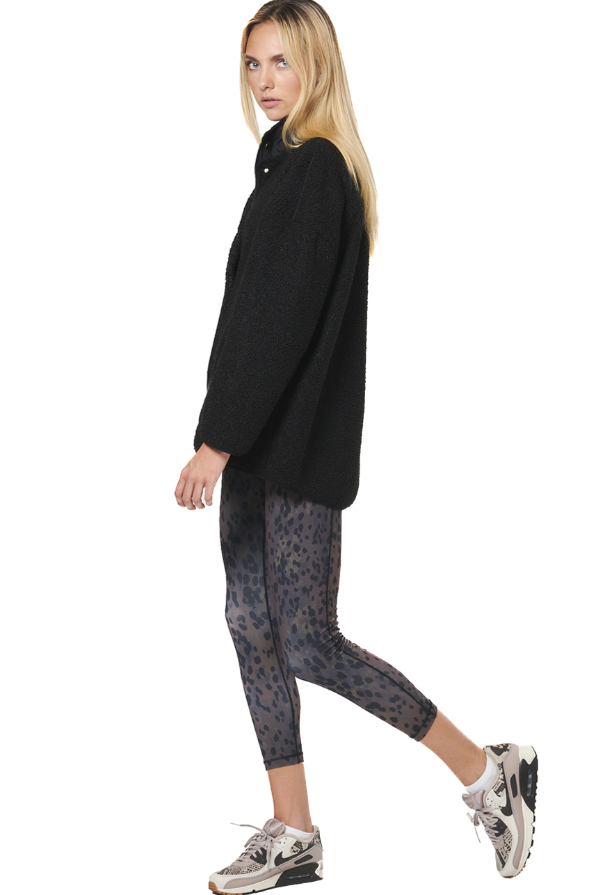 ΓΥΝΑΙΚΕΙΑ OVERSIZED BOUCLE-FLEECE ΖΑΚΕΤΑ Body Action 071530-01-BLACK
