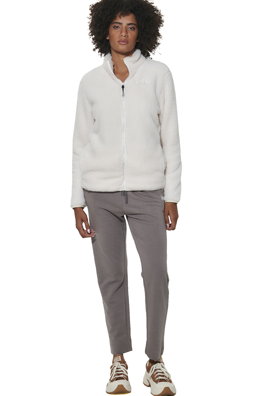 ΓΥΝΑΙΚΕΙΑ FLEECE ΖΑΚΕΤΑ Body Action 071624-01-ARCTIC WOLF ECRU