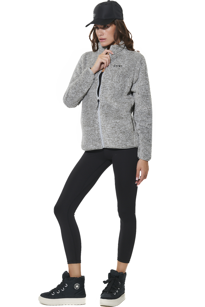 ΓΥΝΑΙΚΕΙΑ FLEECE ΖΑΚΕΤΑ Body Action 071624-01-HEATHER GREY