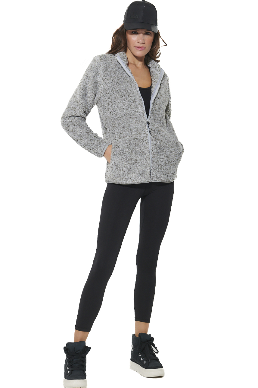 ΓΥΝΑΙΚΕΙΑ FLEECE ΖΑΚΕΤΑ Body Action 071624-01-HEATHER GREY