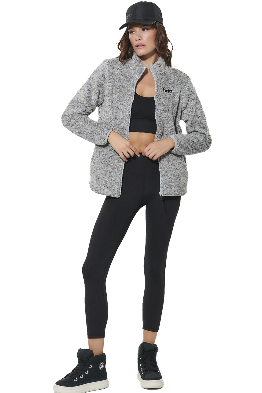 ΓΥΝΑΙΚΕΙΑ FLEECE ΖΑΚΕΤΑ Body Action 071624-01-HEATHER GREY