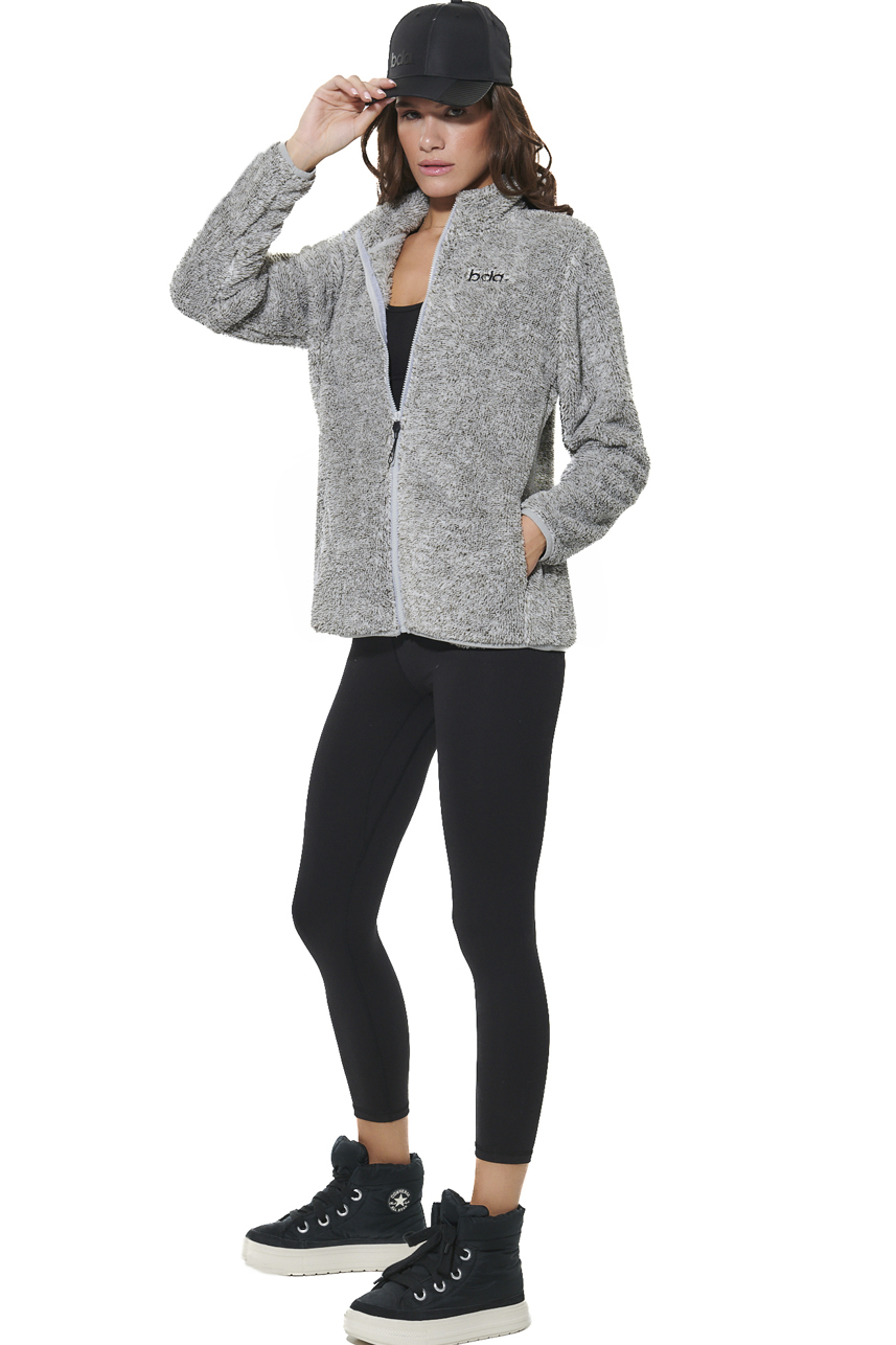ΓΥΝΑΙΚΕΙΑ FLEECE ΖΑΚΕΤΑ Body Action 071624-01-HEATHER GREY