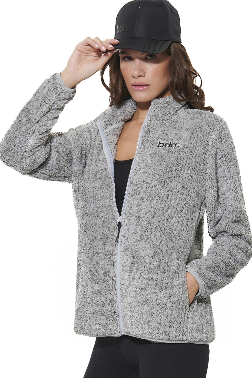 ΓΥΝΑΙΚΕΙΑ FLEECE ΖΑΚΕΤΑ Body Action 071624-01-HEATHER GREY