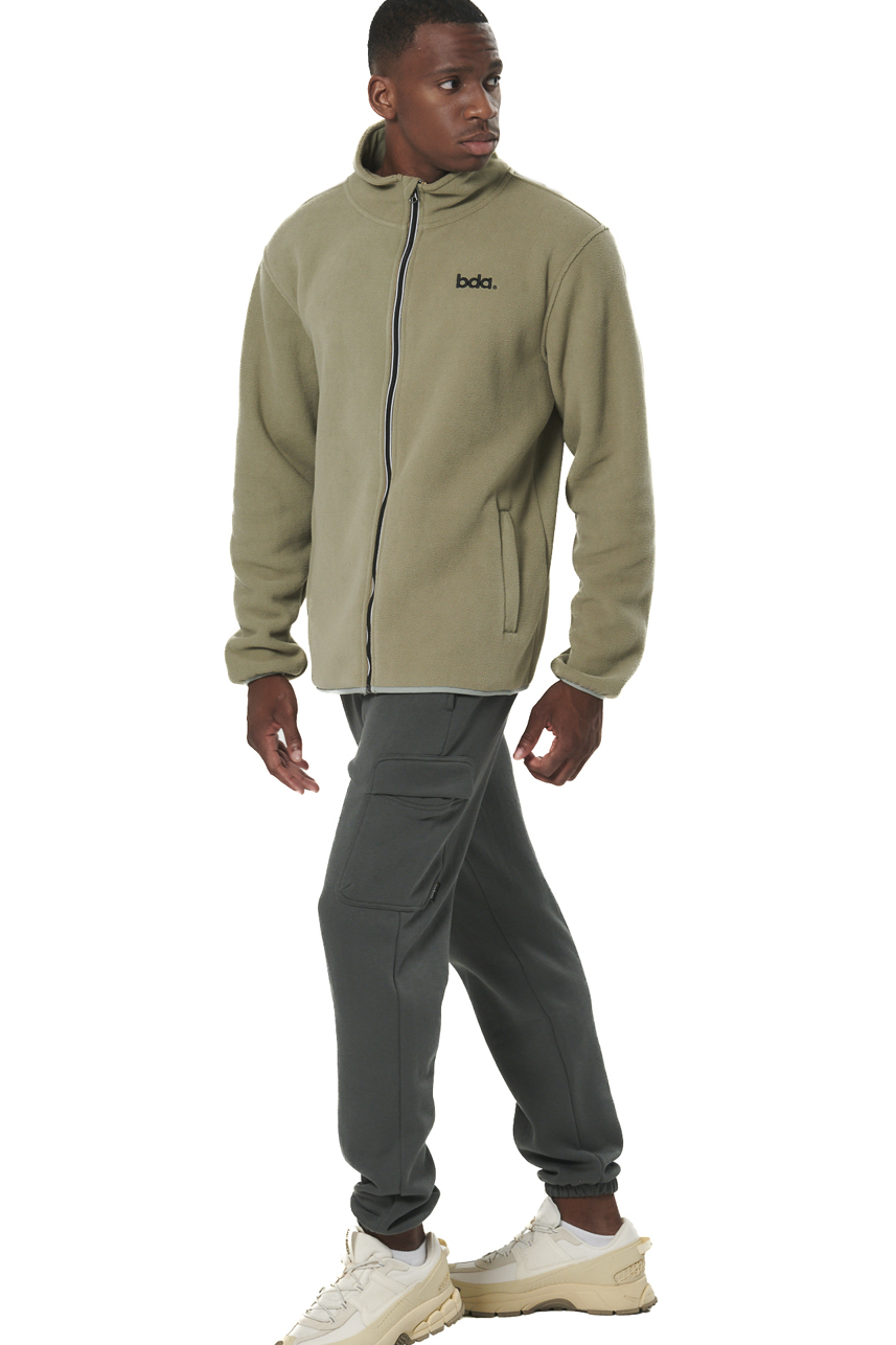 ΑΝΔΡΙΚΗ BOUCLE-FLEECE ΖΑΚΕΤΑ Body Action 073522-01-FOG GREEN