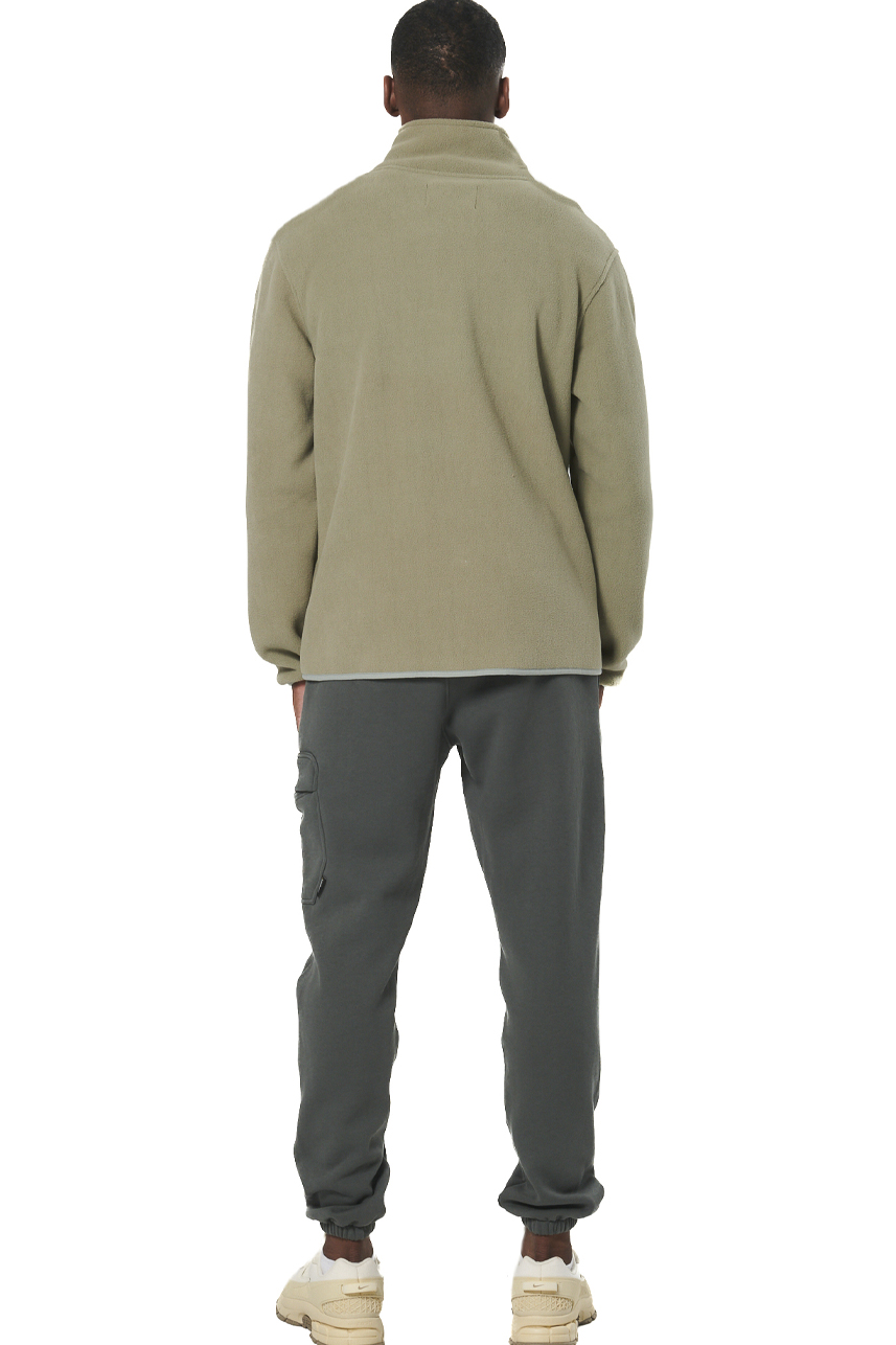 ΑΝΔΡΙΚΗ BOUCLE-FLEECE ΖΑΚΕΤΑ Body Action 073522-01-FOG GREEN