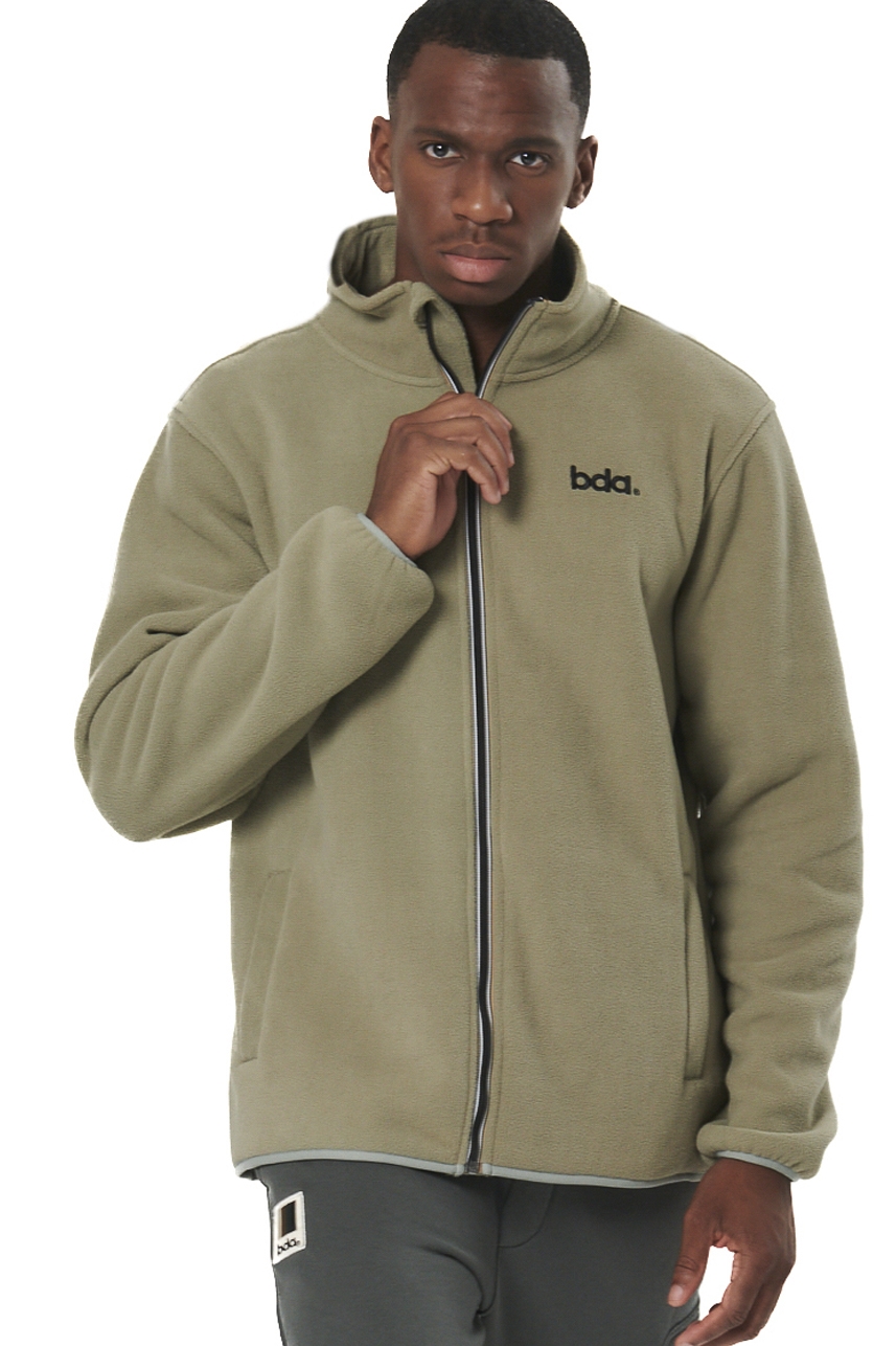 ΑΝΔΡΙΚΗ BOUCLE-FLEECE ΖΑΚΕΤΑ Body Action 073522-01-FOG GREEN