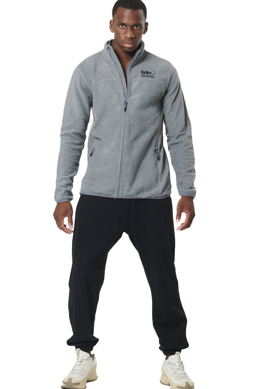 ΑΝΔΡΙΚΗ POLAR FLEECE ΖΑΚΕΤΑ Body Action 073524-01-DARK MELANGE GREY