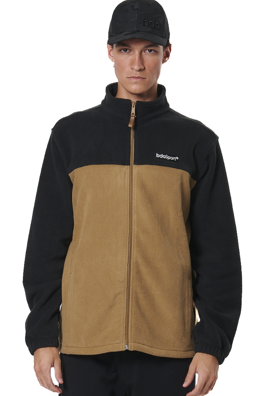 ΑΝΔΡΙΚΗ POLAR FLEECE ΖΑΚΕΤΑ Body Action 073527-01-BLACK MOCHA GREY