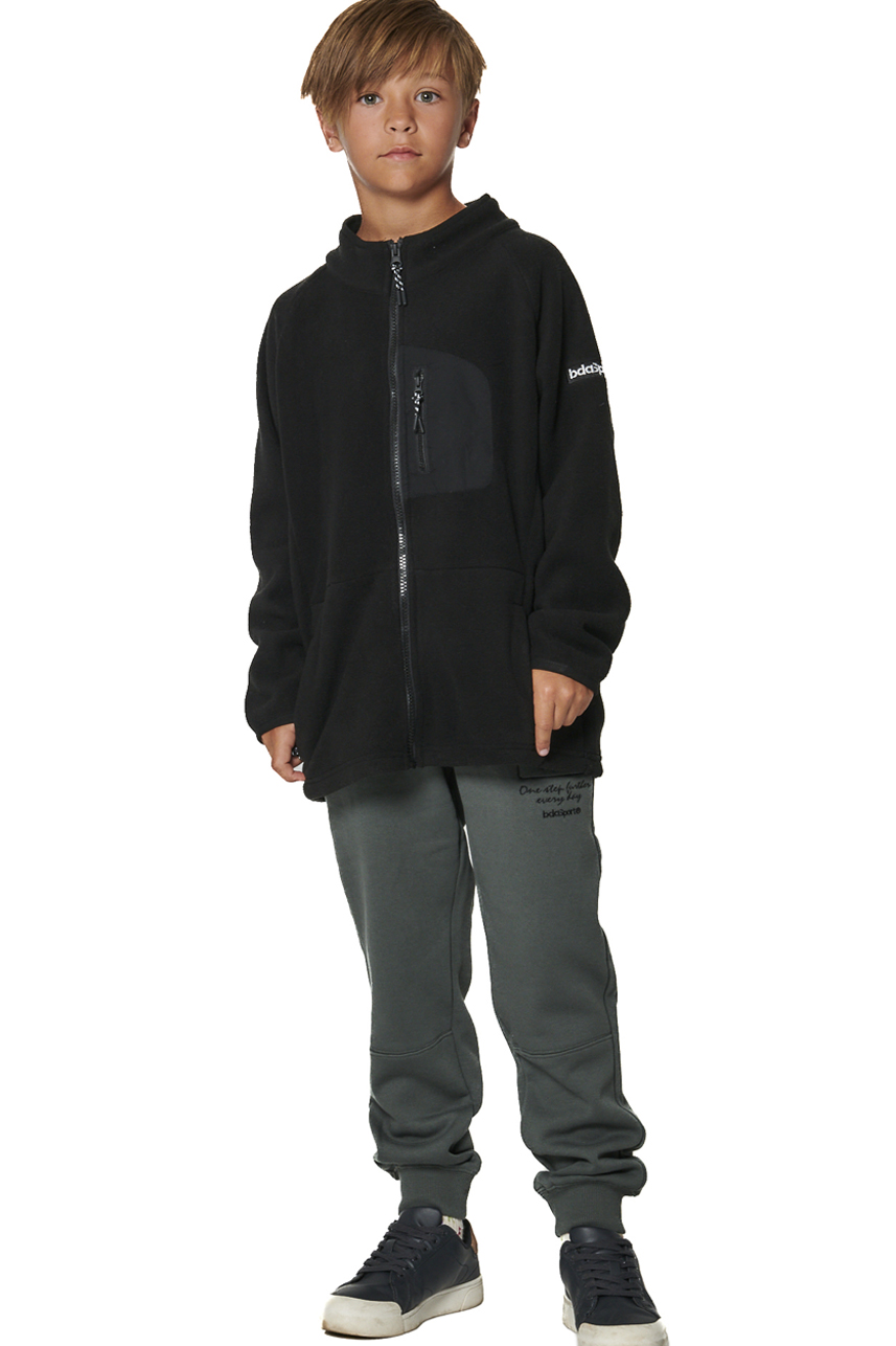 ΠΑΙΔΙΚΗ POLAR FLEECE ΖΑΚΕΤΑ ΓΙΑ ΑΓΟΡΙΑ Body Action 074505-01-BLACK