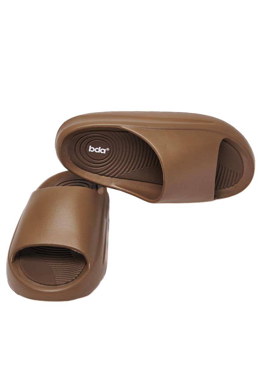 UNISEX SUMMER SLIDES Body Action 093609-01-MOCHA BROWN