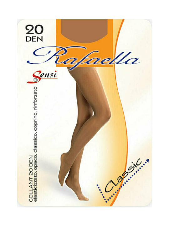 Γυναικείο Καλσόν 1-3 ONE SIZE MOUSSE με Καβαλάκι All Day Sensi RAFAELLA 20 DEN 0508 ΜΑΥΡΟ