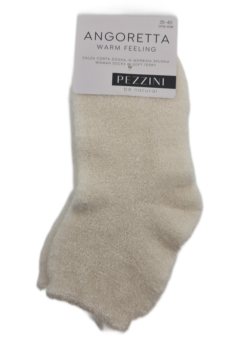 Γυναικεία  Κάλτσα Σοσόνι Απαλή Ακρυλική One Size 35-40 ANGORETTA PEZZINI DCZ-605 ΕΚΡΟΥ