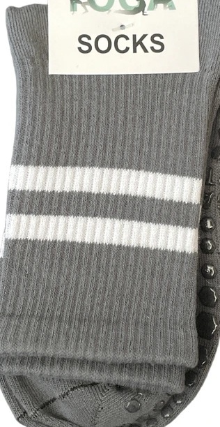 Γυναικεία Κάλτσα Γιόγκα One Size 36-41 Αντιολισθητικός Πάτος βετουζάκια ABS  IDER 2104 ΓΚΡΙ