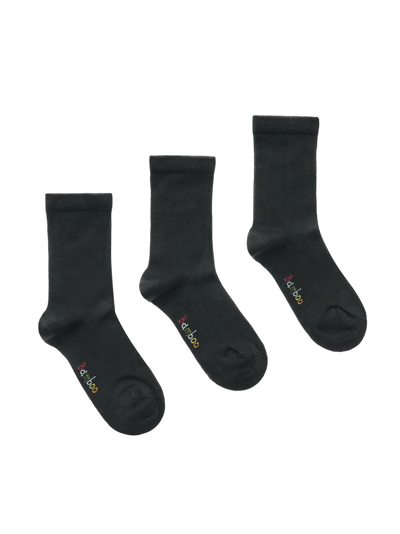 Παιδική Κάλτσα bamboo 35-38 ONE SIZE 3 Ζεύγη WALK SOCKS W1810-3-020202 ΜΑΥΡΟ