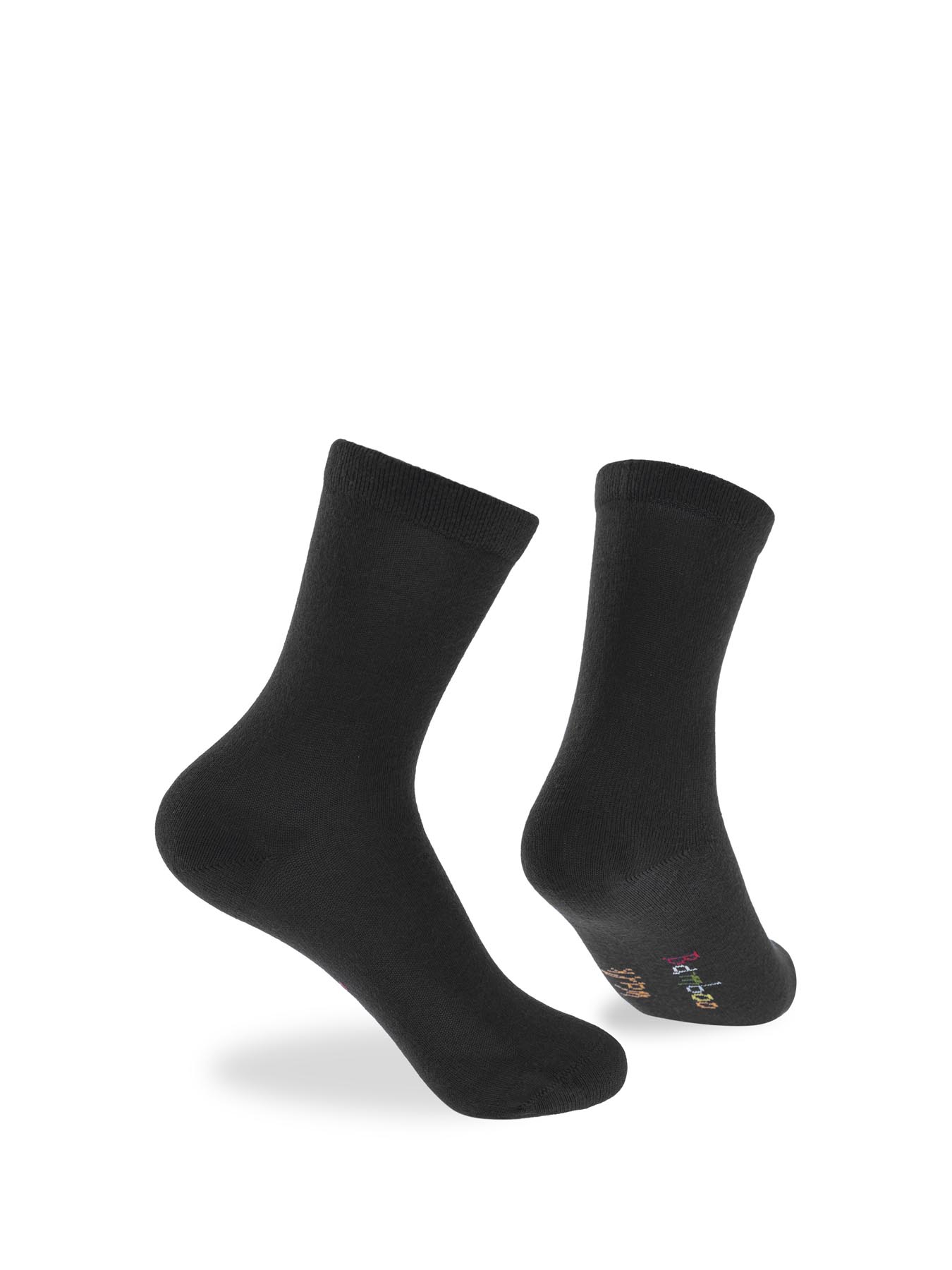 Παιδική Κάλτσα bamboo 35-38 ONE SIZE 3 Ζεύγη WALK SOCKS W1810-3-020202 ΜΑΥΡΟ