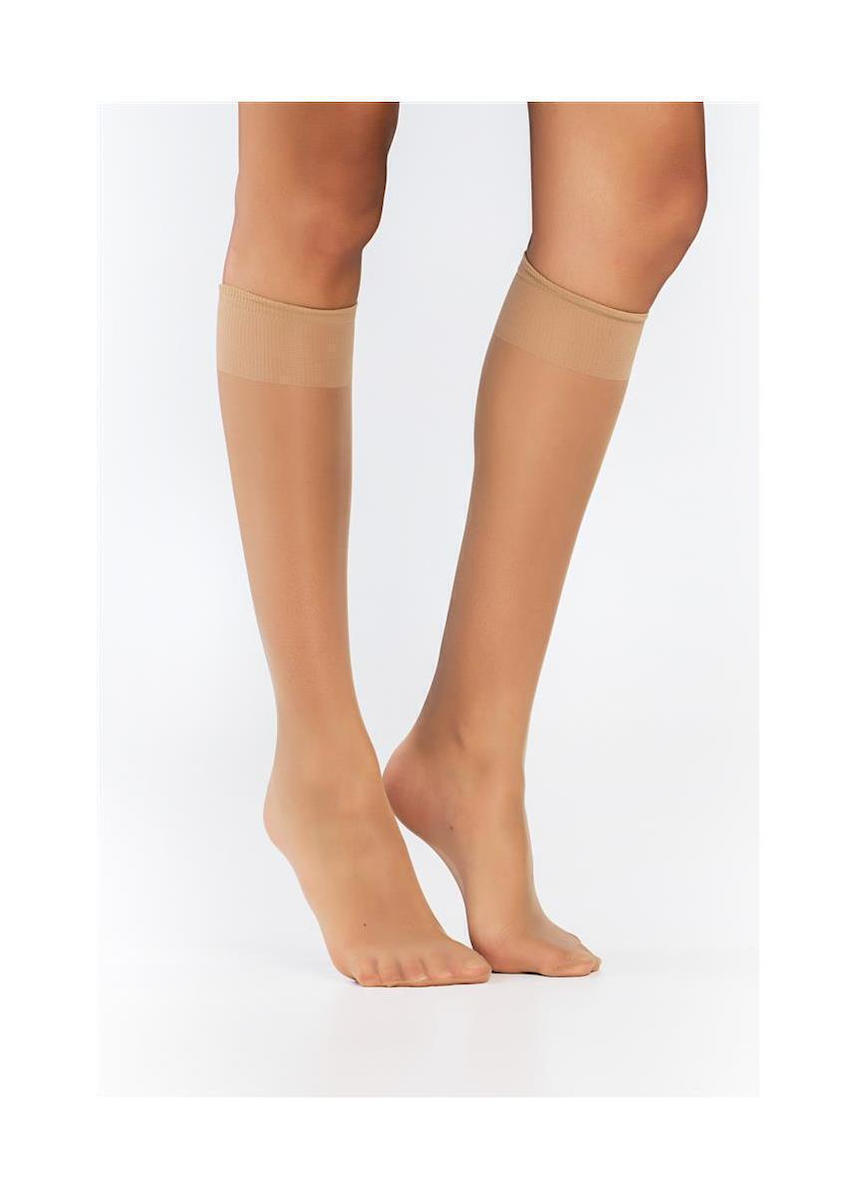Γυναικείο Τρουακάρ Καλτσάκια 15 Den Lycra 2 Ζεύγη Every Day ONE SIZE SENSI Sensi 0308 Caramel