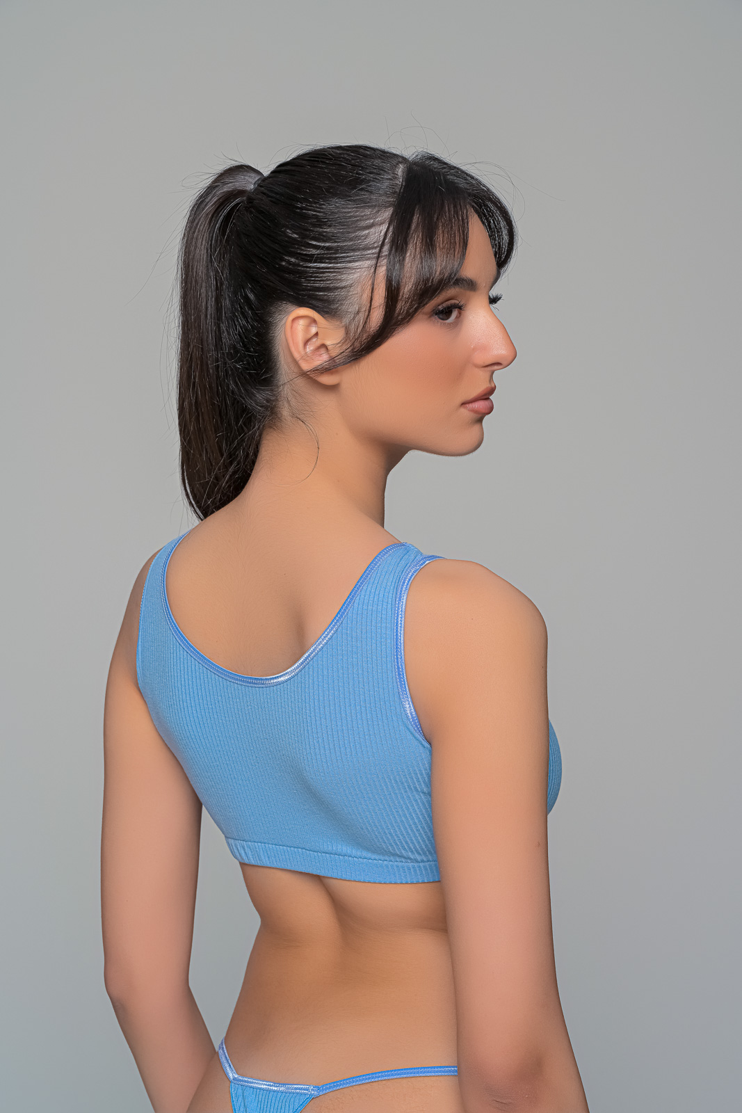 Γυναικείο Σετ Εσωρούχων Ύφασμα Rib   Indigo Milena By Paris Set10204_7722-Indigo