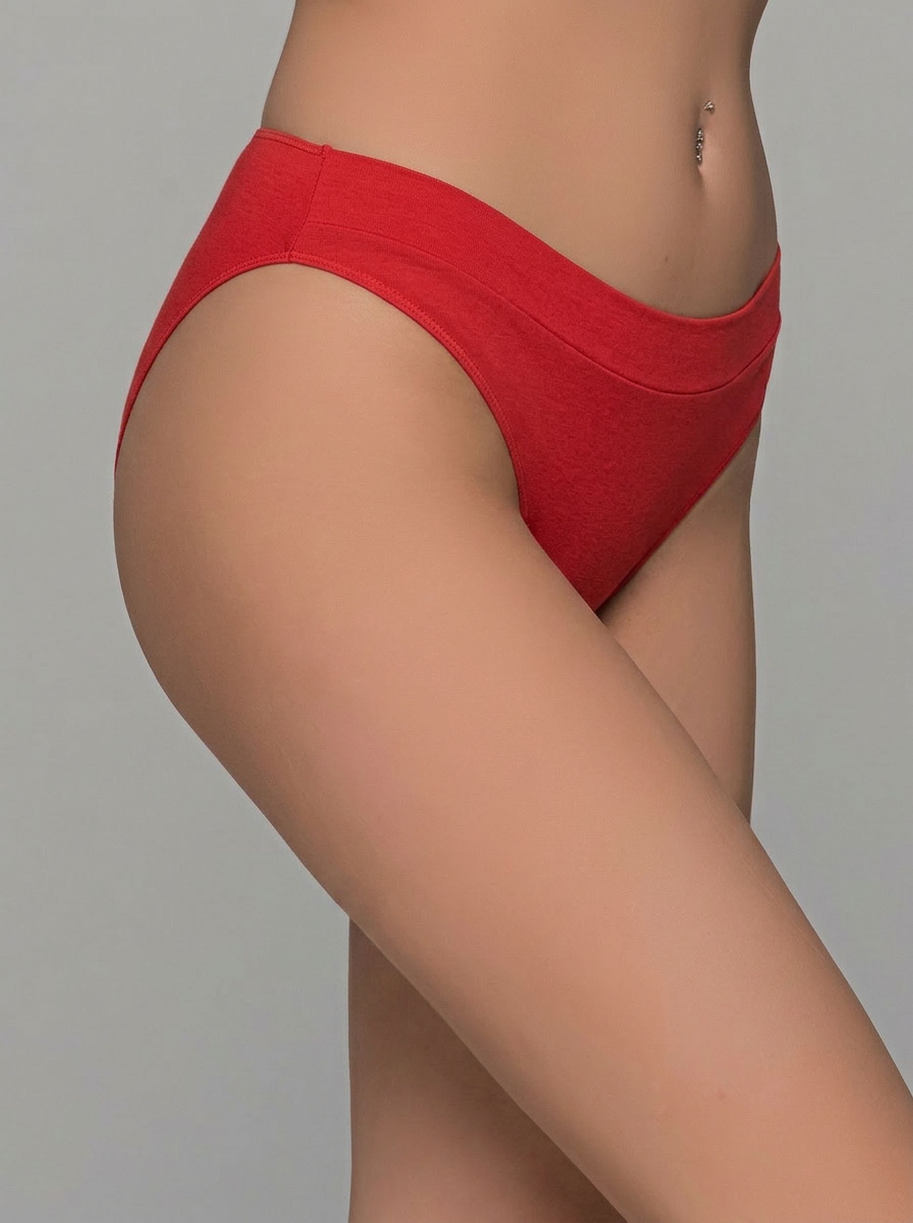 Σλιπ Bikini Bamboo   Κόκκινο Milena By Paris 008503-Κόκκινο